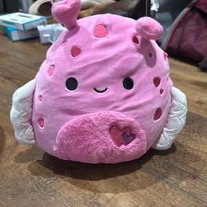 Squishmallows- small Pink Plush Heart Toy